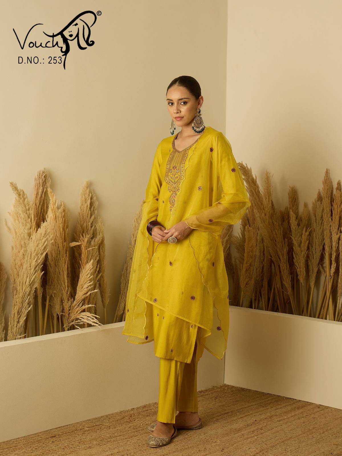 Roman silk BY VOUCH 213 to 254 series Stylish Fancy Colorful party weat dresses At Wholesale Price
